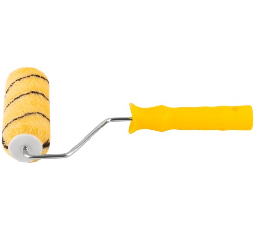 Валик полиакриловый, бежевый с черной полоской, диам. 40/61 мм; ворс 10,4 мм, 150 мм FIT IT Валик полиакриловый, бежевый с черной полоской, диам. 40/61 мм; ворс 10,4 мм, 150 мм FIT IT