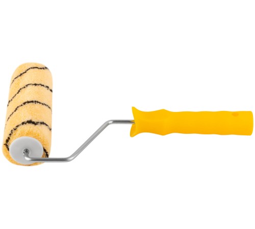 Валик полиакриловый, бежевый с черной полоской, диам. 40/61 мм; ворс 10,4 мм, 180 мм FIT IT Валик полиакриловый, бежевый с черной полоской, диам. 40/61 мм; ворс 10,4 мм, 180 мм FIT IT