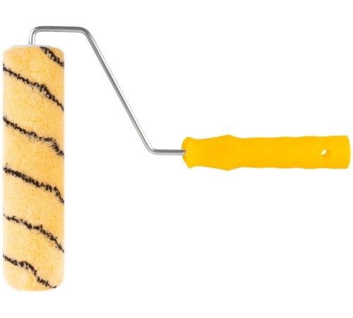 Валик полиакриловый, бежевый с черной полоской, диам. 40/61 мм; ворс 10,4 мм, 230 мм FIT IT Валик полиакриловый, бежевый с черной полоской, диам. 40/61 мм; ворс 10,4 мм, 230 мм FIT IT