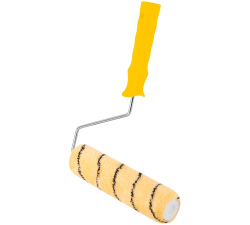 Валик полиакриловый, бежевый с черной полоской, диам. 40/61 мм; ворс 10,4 мм, 230 мм FIT IT Валик полиакриловый, бежевый с черной полоской, диам. 40/61 мм; ворс 10,4 мм, 230 мм FIT IT