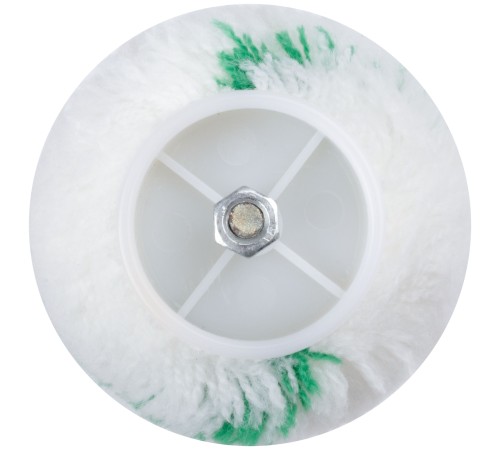 Валик полиакриловый, белый с зеленой полоской, диам. 40/74 мм; ворс 16,8 мм, 230 мм FIT IT Валик полиакриловый, белый с зеленой полоской, диам. 40/74 мм; ворс 16,8 мм, 230 мм FIT IT