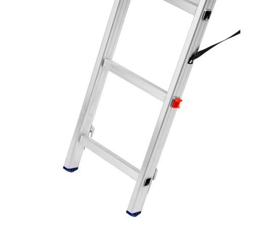 Лестница, 2 х 11 ступеней, алюминиевая, двухсекционная, Сибртех