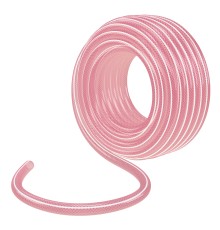 Шланг эластичный 3/4", 15 м, прозрачный розовый Palisad Шланг эластичный 3/4", 15 м, прозрачный розовый Palisad