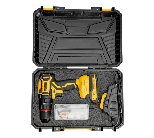 Дрель-шуруповерт аккумуляторная ударная бесщет. CIDH-BL-20, Li-Ion, 20 В// Denzel