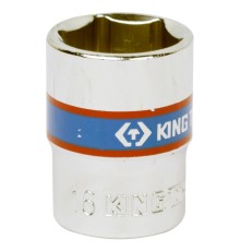 Головка торцевая стандартная шестигранная 3/8", 16 мм KING TONY 333516M Головка торцевая стандартная шестигранная 3/8", 16 мм KING TONY 333516M