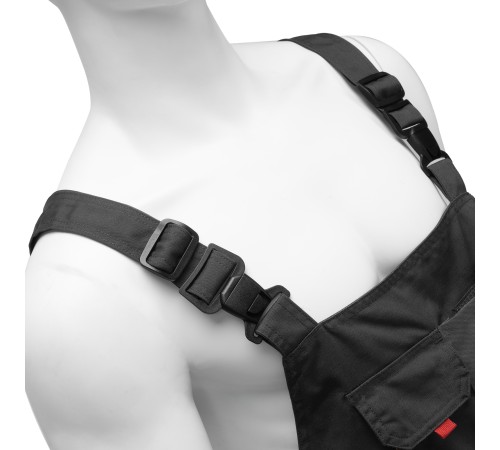 Полукомбинезон профессиональный рабочий, 65% полиэстер 35% хлопок, XXL Denzel