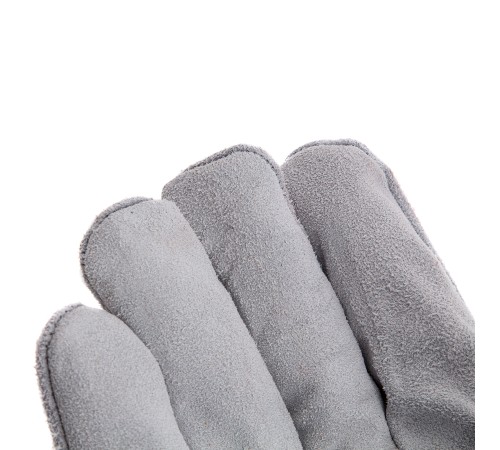 Перчатки спилковые с манжетой для садовых и строительных работ, утолщенные, размер XL, Сибртех