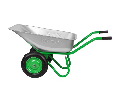 Тачка садово-строительная 2-х колесная, грузоподъемность 230 кг, объем 90 л Сибртех