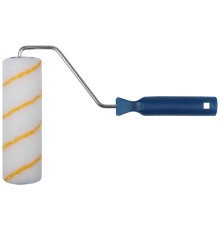 Валик полиакрил/полиэстер/хлопок, с желтой полосой, каркасная система, диам. 40/60 мм; ворс 10 мм, 180 мм FIT IT Валик полиакрил/полиэстер/хлопок, с желтой полосой, каркасная система, диам. 40/60 мм; ворс 10 мм, 180 мм FIT IT