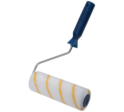 Валик полиакрил/полиэстер/хлопок, с желтой полосой, каркасная система, диам. 40/60 мм; ворс 10 мм, 180 мм FIT IT