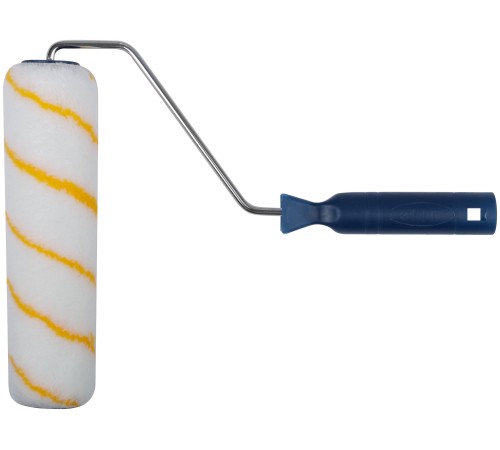 Валик полиакрил/полиэстер/хлопок, с желтой полосой, каркасная система, диам. 40/60 мм; ворс 10 мм, 230 мм FIT IT
