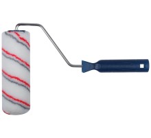 Валик полиакриловый, белый со спиральными полосами, каркасн.сист., диам.40/64 мм, ворс 12 мм, 180 мм FIT IT