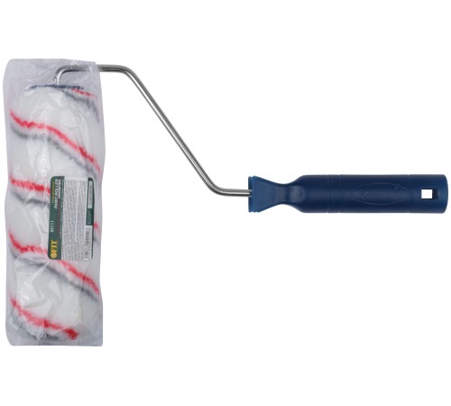 Валик полиакриловый, белый со спиральными полосами, каркасн.сист., диам.40/64 мм, ворс 12 мм, 180 мм FIT IT Валик полиакриловый, белый со спиральными полосами, каркасн.сист., диам.40/64 мм, ворс 12 мм, 180 мм FIT IT