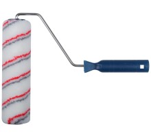 Валик полиакриловый, белый со спиральными полосами, каркасн.сист., диам.40/64 мм, ворс 12 мм, 230 мм FIT IT