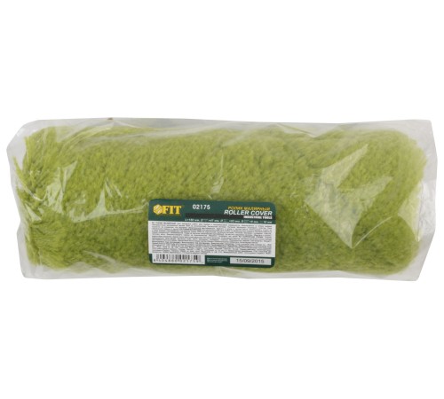 Ролик полиакриловый нитяной зеленый Профи, бюгель 8 мм, диам. 47/83 мм, ворс 18 мм, 180 мм FIT IT Ролик полиакриловый нитяной зеленый Профи, бюгель 8 мм, диам. 47/83 мм, ворс 18 мм, 180 мм FIT IT