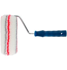 Валик полиакрил. нитяной, Профи, белый с сер. и крас.полос., бюг. 8 мм, диам. 48/84 мм, ворс 18 мм, 180 мм FIT IT