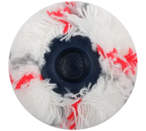 Валик полиакрил. нитяной, Профи, белый с сер. и крас.полос., бюг. 8 мм, диам. 48/84 мм, ворс 18 мм, 230 мм FIT IT