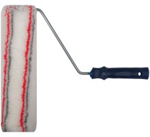 Валик полиакрил. нитяной, Профи, белый с сер. и крас.полос., бюг. 8 мм, д. 55/91 мм, ворс 18 мм, 300 мм FIT IT