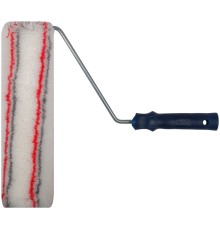 Валик полиакрил. нитяной, Профи, белый с сер. и крас.полос., бюг. 8 мм, д. 55/91 мм, ворс 18 мм, 300 мм FIT IT Валик полиакрил. нитяной, Профи, белый с сер. и крас.полос., бюг. 8 мм, д. 55/91 мм, ворс 18 мм, 300 мм FIT IT