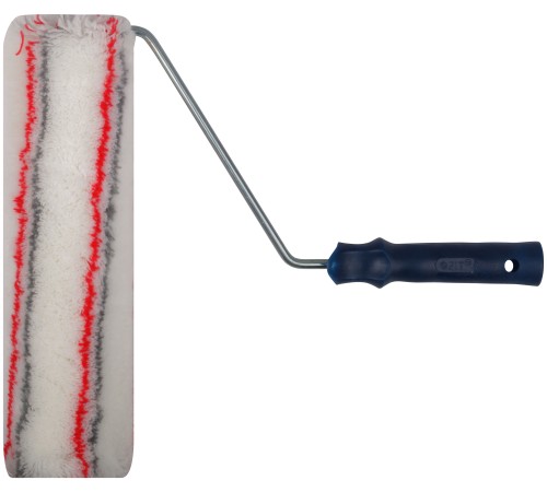 Валик полиакрил. нитяной, Профи, белый с сер. и крас.полос., бюг. 8 мм, д. 55/91 мм, ворс 18 мм, 300 мм FIT IT