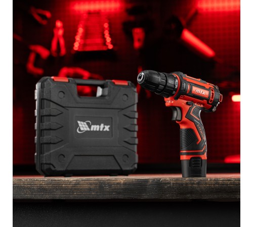 Дрель-шуруповерт аккумуляторная CDS-12, Li-Ion, 12 В// MTX