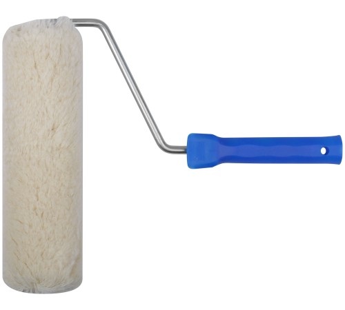 Валик шерсть 100%, белый, Профи, диам. 47/87 мм, бюгель 8 мм, ворс 20 мм, 230 мм FIT IT Валик шерсть 100%, белый, Профи, диам. 47/87 мм, бюгель 8 мм, ворс 20 мм, 230 мм FIT IT