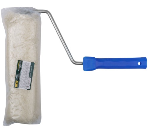 Валик шерсть 100%, белый, Профи, диам. 47/87 мм, бюгель 8 мм, ворс 20 мм, 230 мм FIT IT Валик шерсть 100%, белый, Профи, диам. 47/87 мм, бюгель 8 мм, ворс 20 мм, 230 мм FIT IT