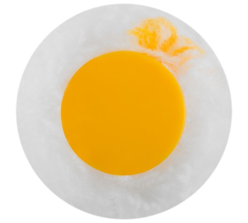 Валик полиакриловый белый с желтой полосой "миди", диам. 30/54 мм; ворс 12 мм, 150 мм FIT IT Валик полиакриловый белый с желтой полосой "миди", диам. 30/54 мм; ворс 12 мм, 150 мм FIT IT