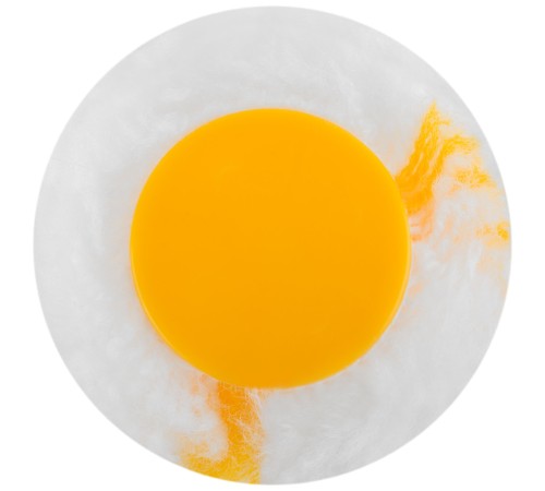 Ролик сменный полиакриловый белый с желтой полосой "миди", диам. 30/54 мм; ворс 12 мм, 150 мм FIT IT Ролик сменный полиакриловый белый с желтой полосой "миди", диам. 30/54 мм; ворс 12 мм, 150 мм FIT IT