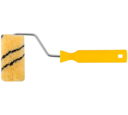 Валик полиакриловый бежевый с черной полосой "миди", диам. 30/51 мм; ворс 10,5 мм, 100 мм FIT IT Валик полиакриловый бежевый с черной полосой "миди", диам. 30/51 мм; ворс 10,5 мм, 100 мм FIT IT