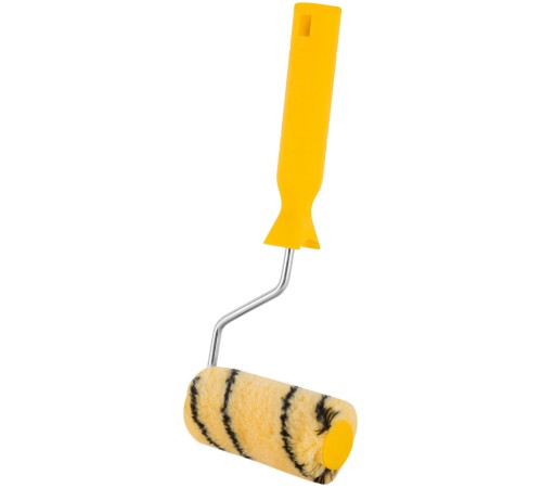 Валик полиакриловый бежевый с черной полосой "миди", диам. 30/51 мм; ворс 10,5 мм, 100 мм FIT IT Валик полиакриловый бежевый с черной полосой "миди", диам. 30/51 мм; ворс 10,5 мм, 100 мм FIT IT