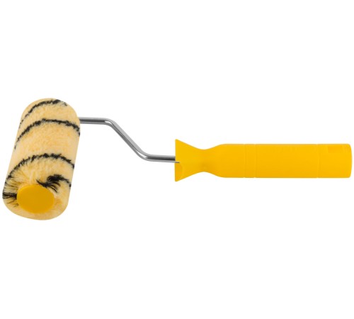 Валик полиакриловый бежевый с черной полосой "миди", диам. 30/51 мм; ворс 10,5 мм, 100 мм FIT IT Валик полиакриловый бежевый с черной полосой "миди", диам. 30/51 мм; ворс 10,5 мм, 100 мм FIT IT