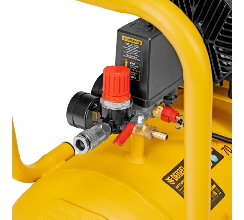 Компрессор безмасл. малошумный DLP-1500/50, 1,5 кВт,50 л, 2850 об/мин, 250 л/мин Denzel