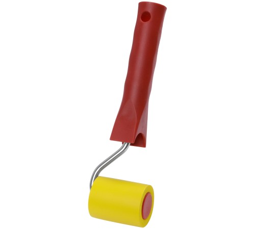 Валик прижимной резиновый, для обоев, желтый  50 мм КУРС