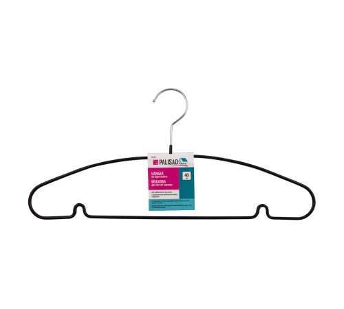 Вешалка для легкой одежды с прорезиненным противоскользящим покрытием 40 см, Home Palisad
