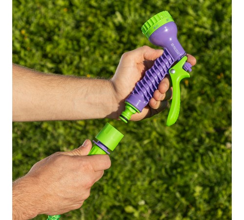 Набор поливочный, шланг 10-30 м, пистолет 7 реж., с быстросъемным соединителем Palisad Набор поливочный, шланг 10-30 м, пистолет 7 реж., с быстросъемным соединителем Palisad