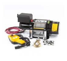 Лебедка автомобильная электрическая LB-2000, 2.2 т, 3.2 кВт, 12 В Denzel