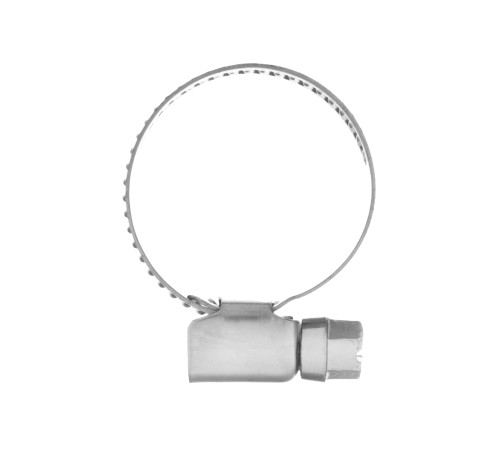 Хомуты нержавеющая сталь, Стандартное болтовое крепление 16-27 мм, 100 штук в упаковке, ширина 9 мм Сибртех