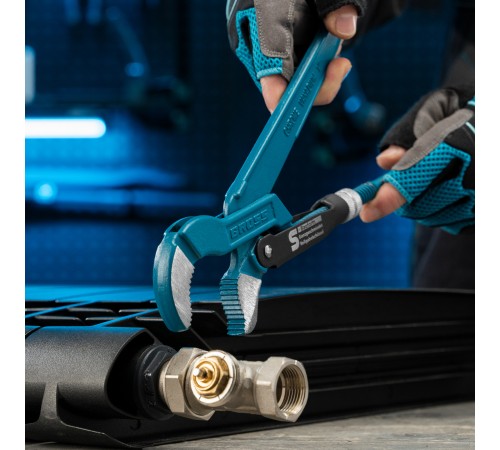 Ключ трубный рычажный 1, №1, цельнокованый, CrV, тип 