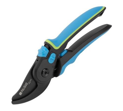 Секатор прямого реза, 225 мм, регулировка захвата, трехкомпонентные рукоятки, Luxe, Palisad
