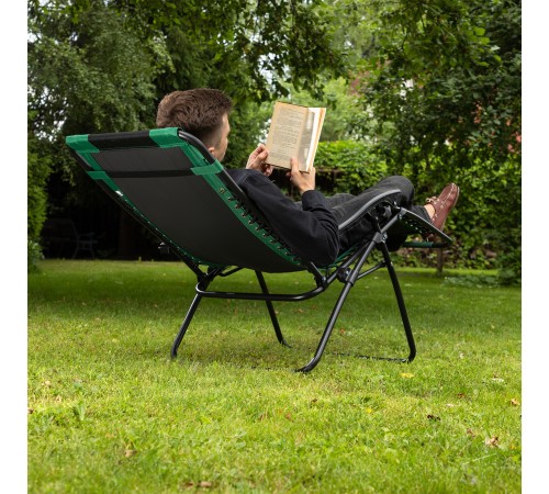 Кресло-шезлонг складное, многопозиционное 160 х 63.5 х 109 cм Camping Palisad