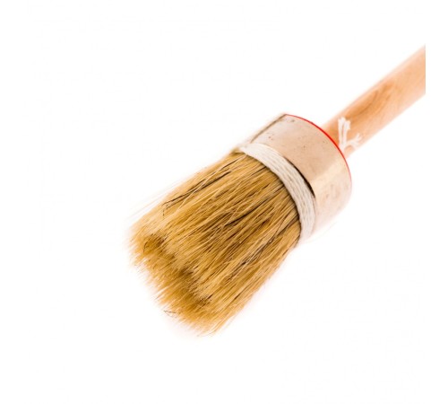 Кисть круглая, Профи №6 (30 мм), натуральная щетина, деревянная ручка MTX