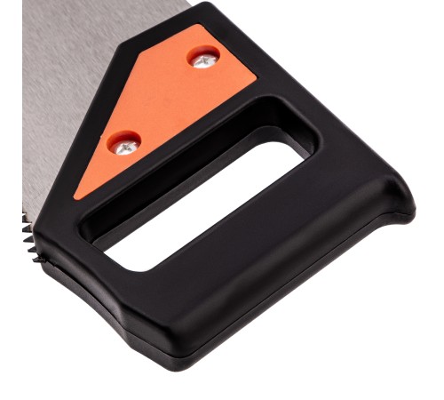 Ножовка по дереву, 400 мм, 5-6 TPI, каленый зуб, линейка, пластиковая рукоятка Sparta