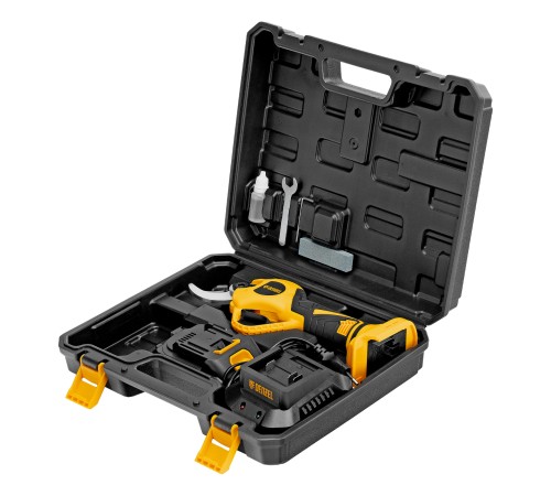 Секатор аккумуляторный, бесщет., CP-30BL, Li-Ion, 20 В, лезвия SK5 // Denzel