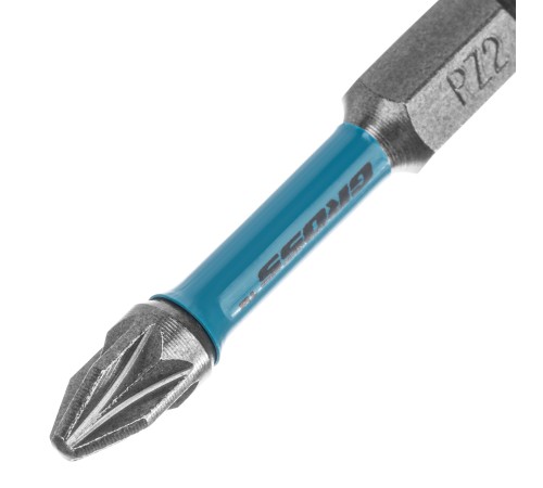 Бита торсионная PZ2 x 50 мм, для ударных шуруповертов, 2 шт. Gross