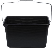 Ведро для краски, металлическая ручка 12 л черное КУРС РОС