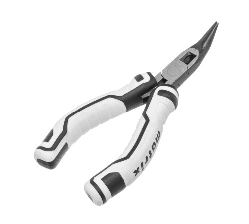 Длинногубцы Mini, 125 мм, изогнутые, авторазжим, Pro Matrix