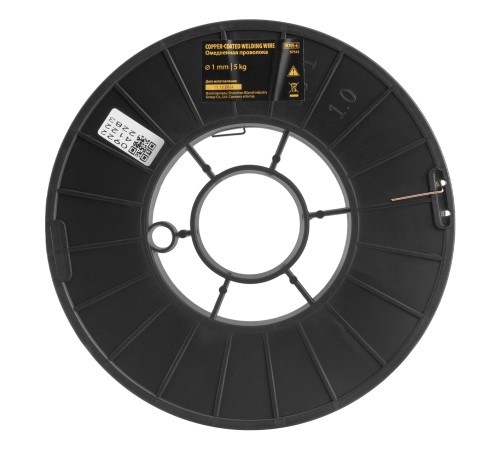 Омедненная проволока ER70S-6, диам. 1 мм, 5 кг, диам. катушки D200 Denzel