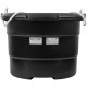 Ведро строительное пластиковое для переноски раствора, усиленные стенки, канатные ручки 40 л FIT РОС
