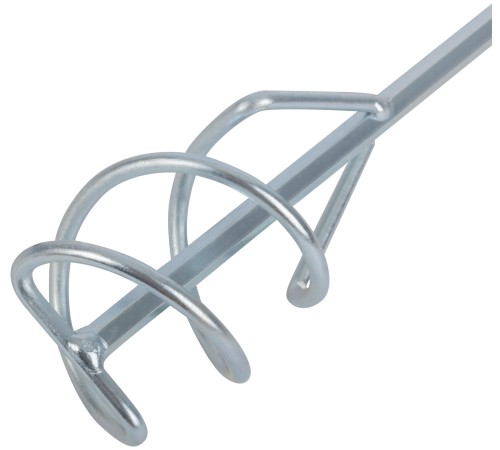 Миксер для строительных смесей оцинкованный, хвостовик SDS-PLUS  80х400 мм КУРС БЕЛ